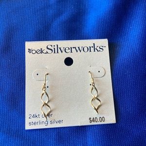 Gold over Sterling Silver Earrings